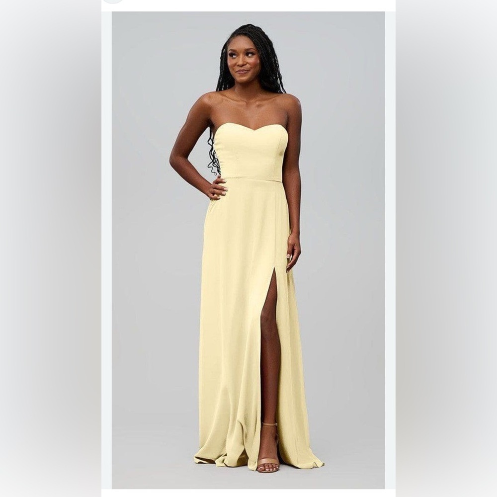 Kennedy Blue Women’s Butter Yellow “Amy” Strapless Dress